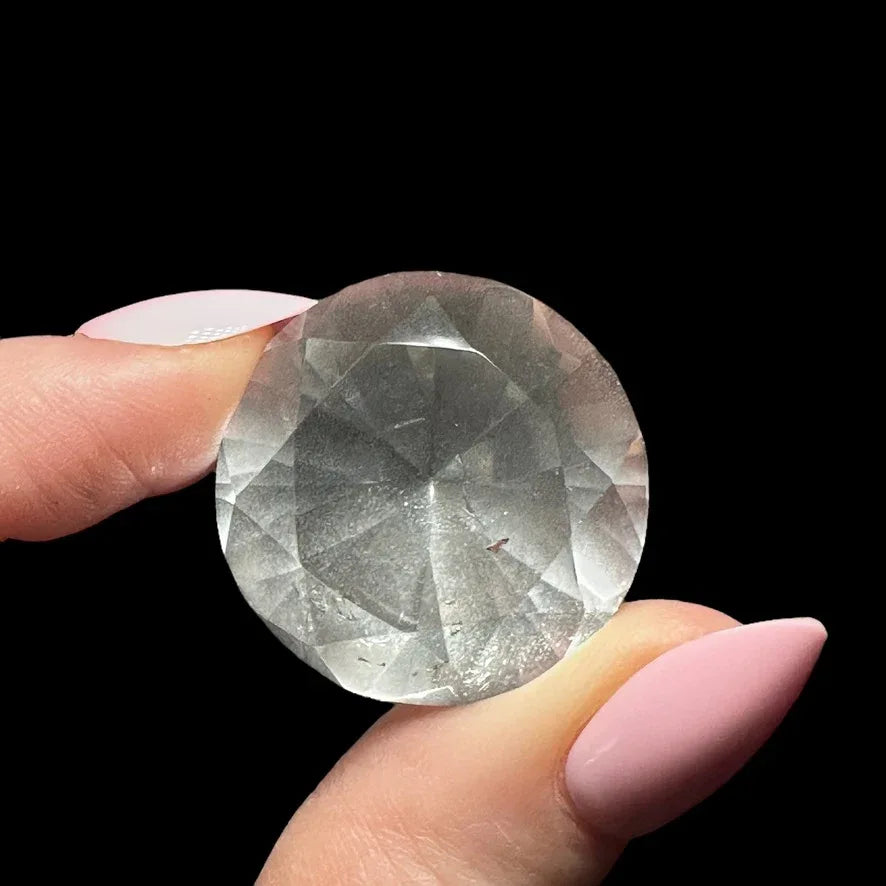 Diamond-Cut Quartz Gem - Mooncat Crystals