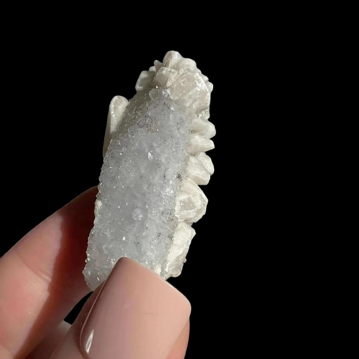 Druzy Pink Danburite with Calcite | Stock MM - Mooncat Crystals
