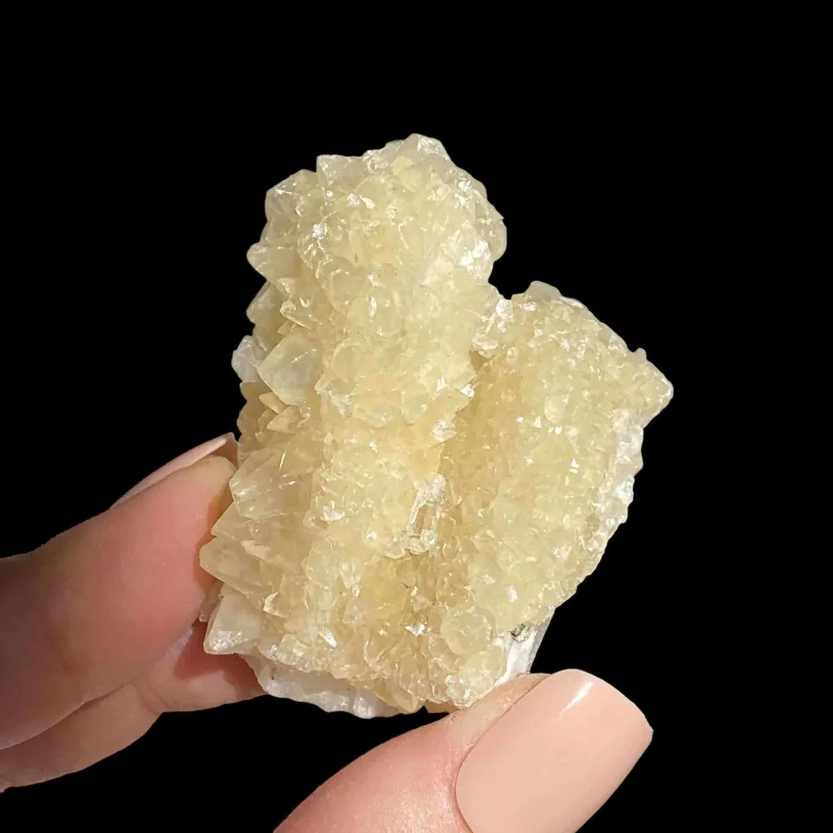 Druzy Pink Danburite with UV-Reactive Calcite | Stock TT - Mooncat Crystals