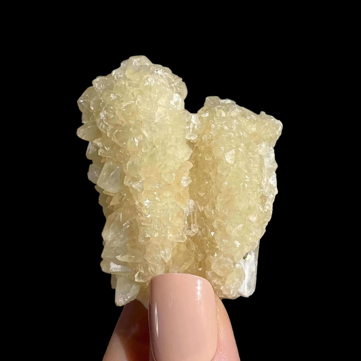 Druzy Pink Danburite with UV-Reactive Calcite | Stock TT - Mooncat Crystals