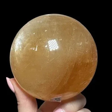 Honey Calcite Sphere | Stock A - Mooncat Crystals
