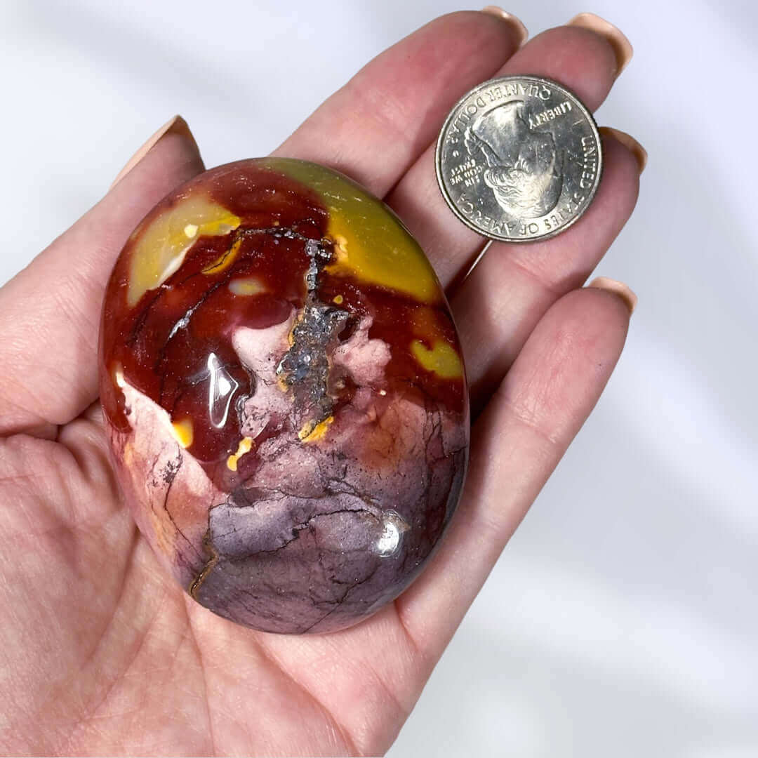 Mookaite Palm Stone | Stock H