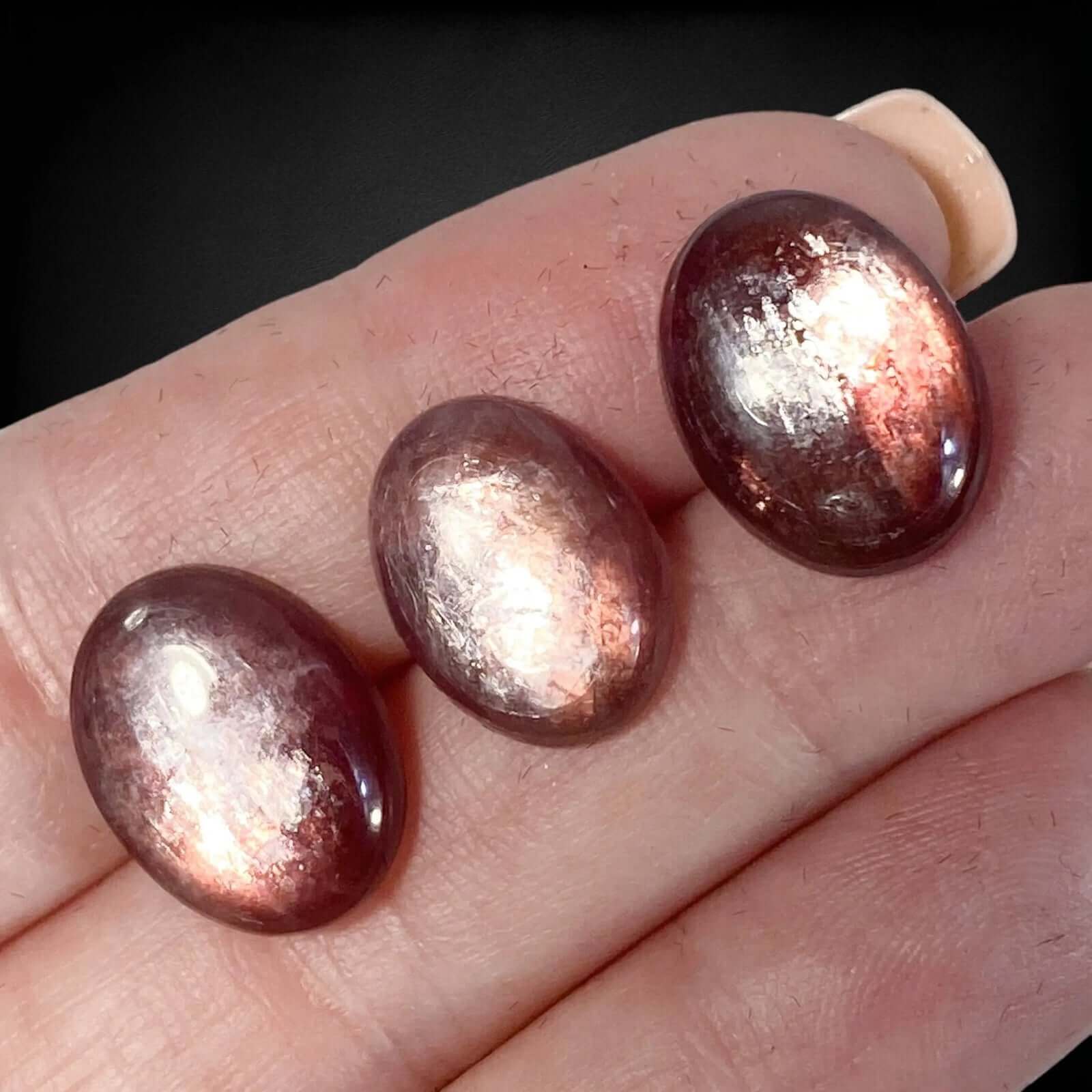 Flashy Gem Lepidolite Flat-Back Cabochon | Intuitive Select