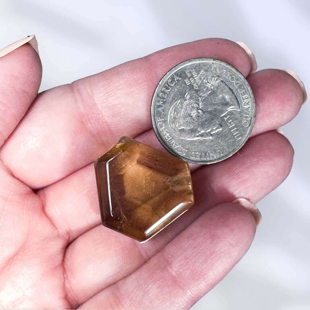 Natural African Citrine Slice | Stock D