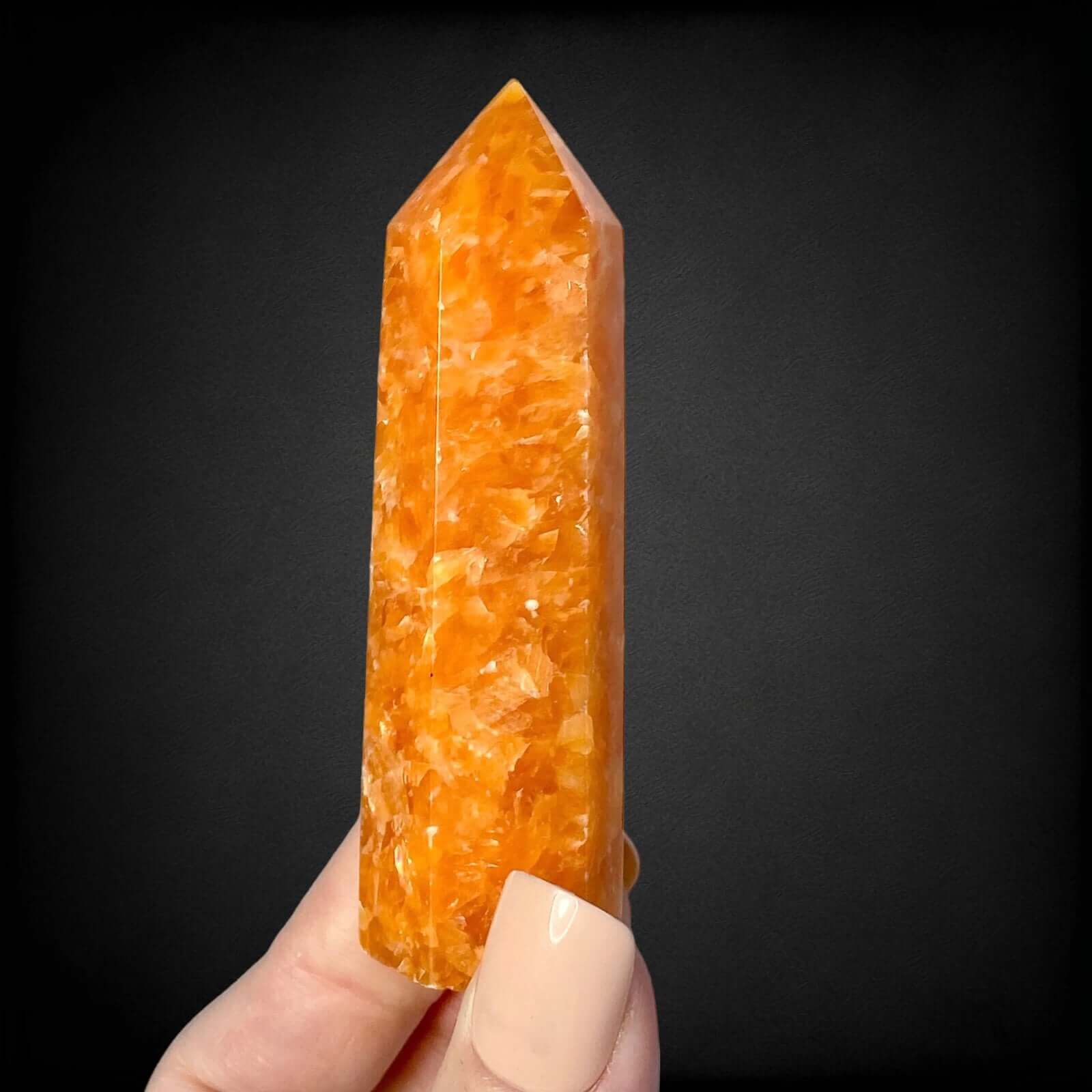 Orange Calcite Tower | Stock Z