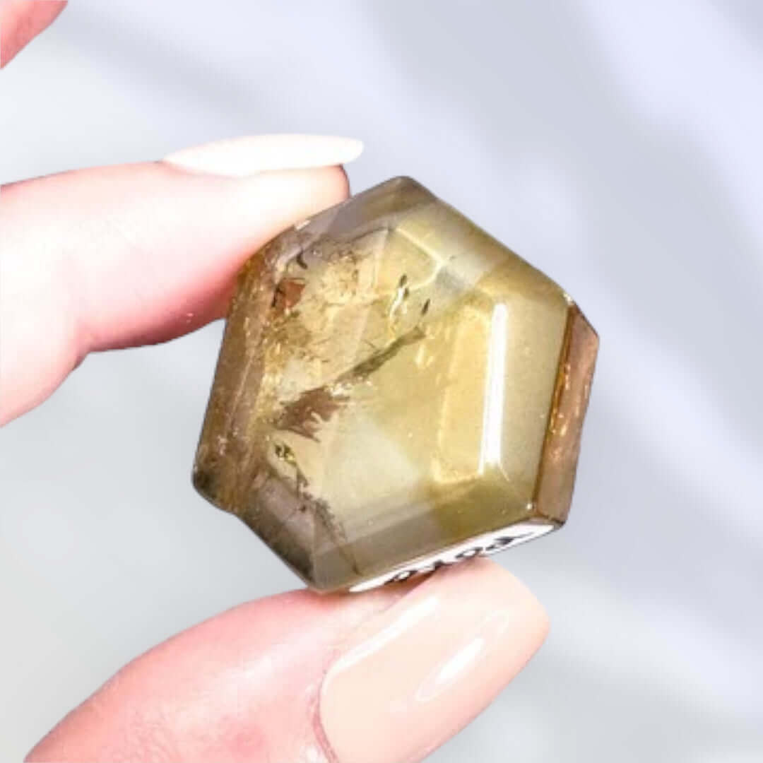 Natural African Citrine Slice | Stock D