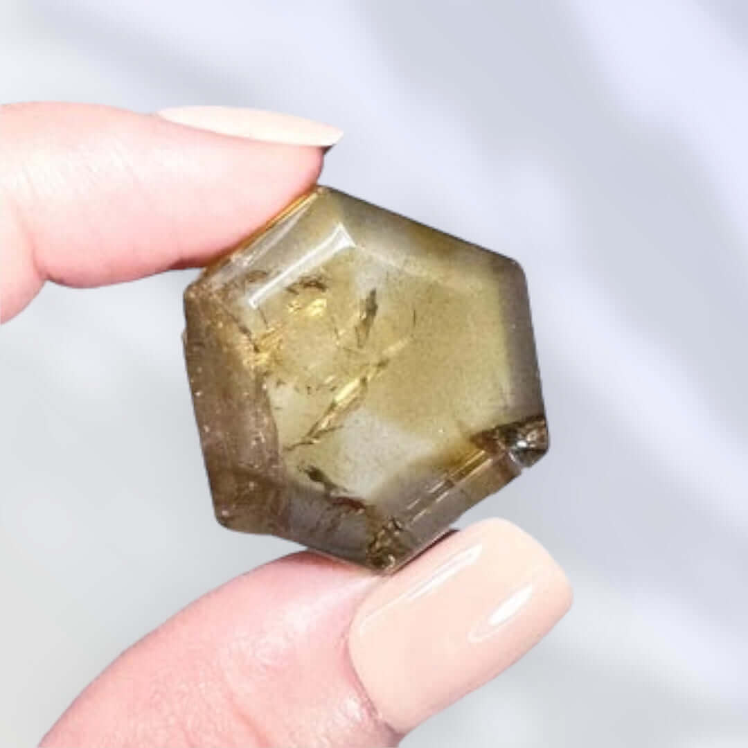 Natural African Citrine Slice | Stock D