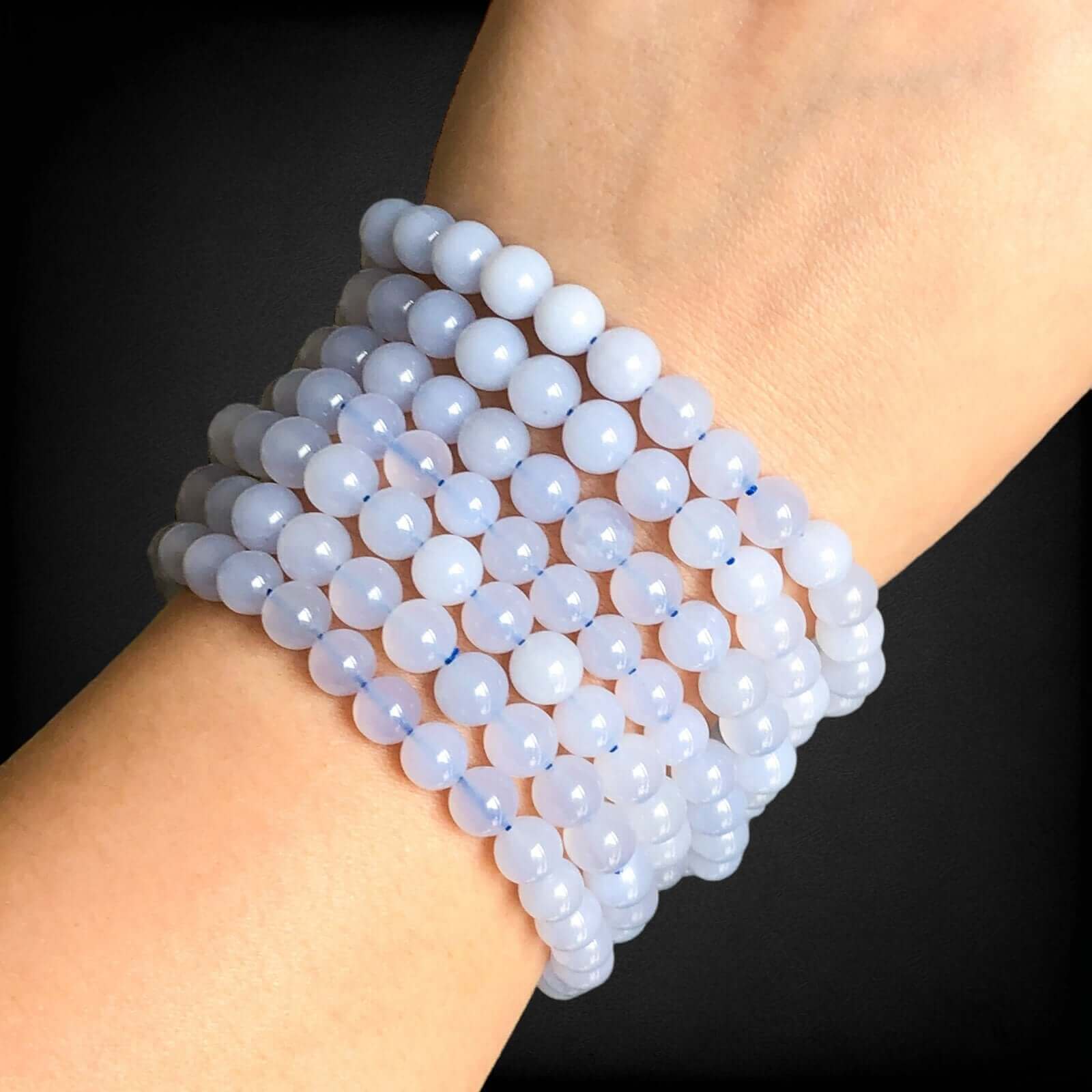 Blue Chalcedony Stretch Bracelet