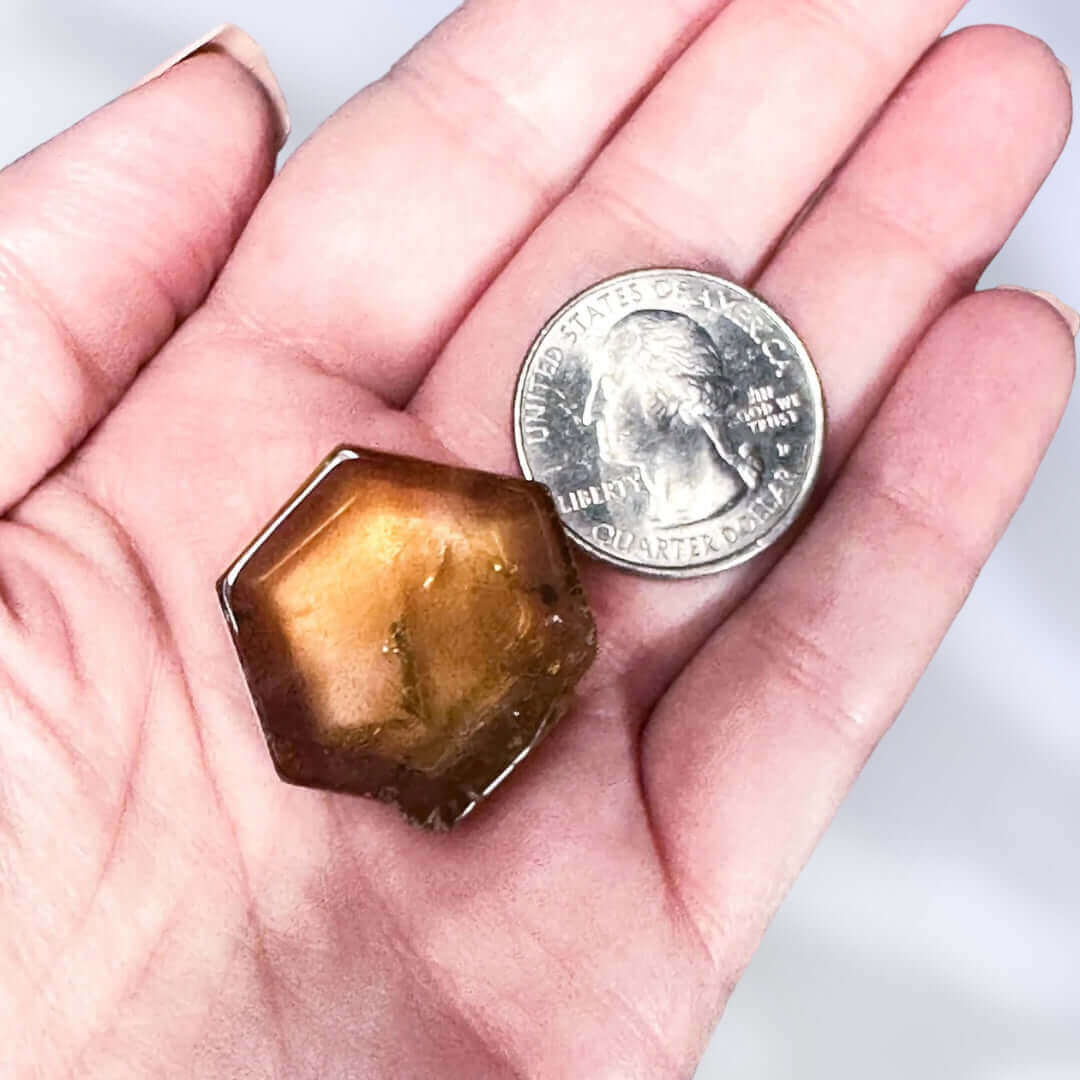 Natural African Citrine Slice | Stock D