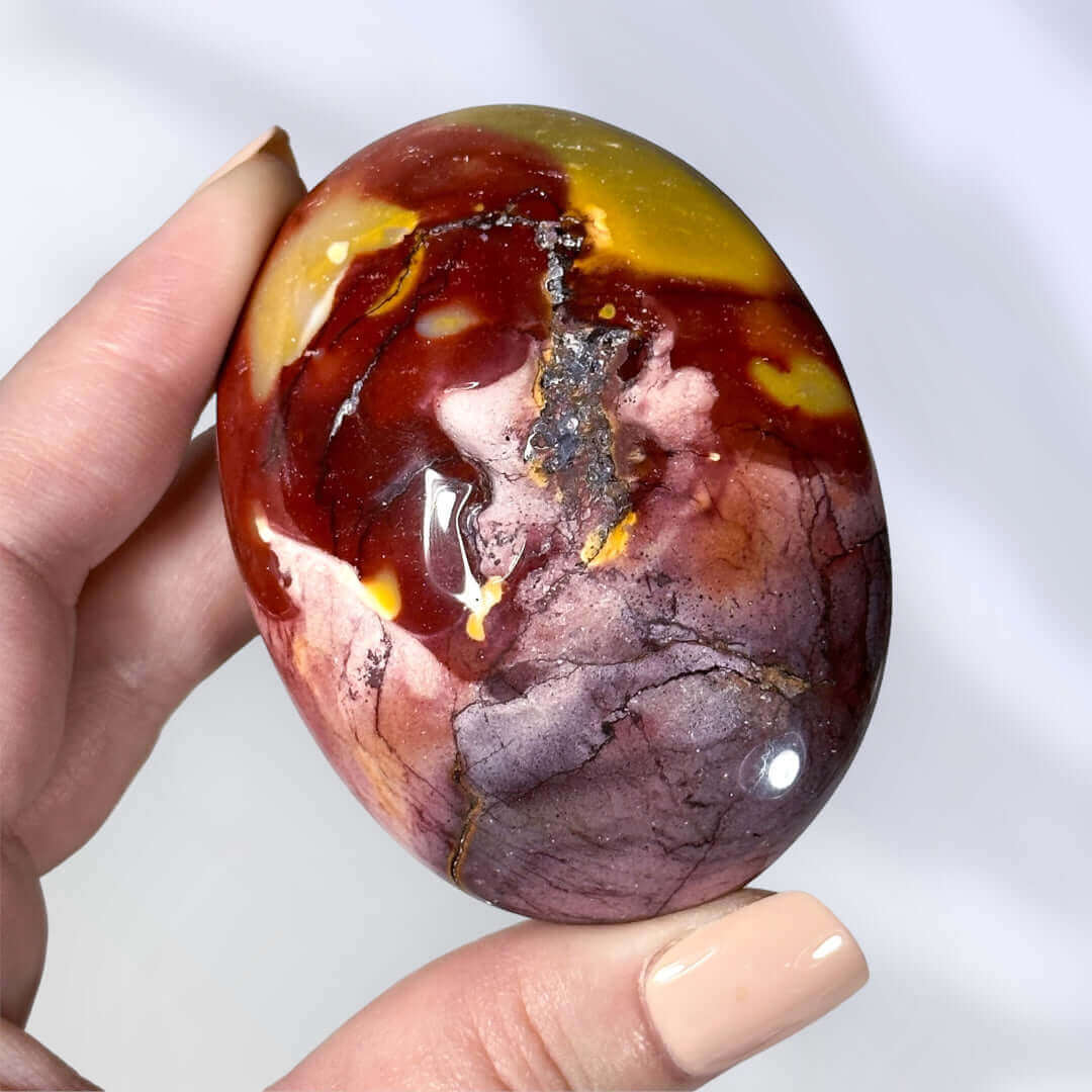 Mookaite Palm Stone | Stock H