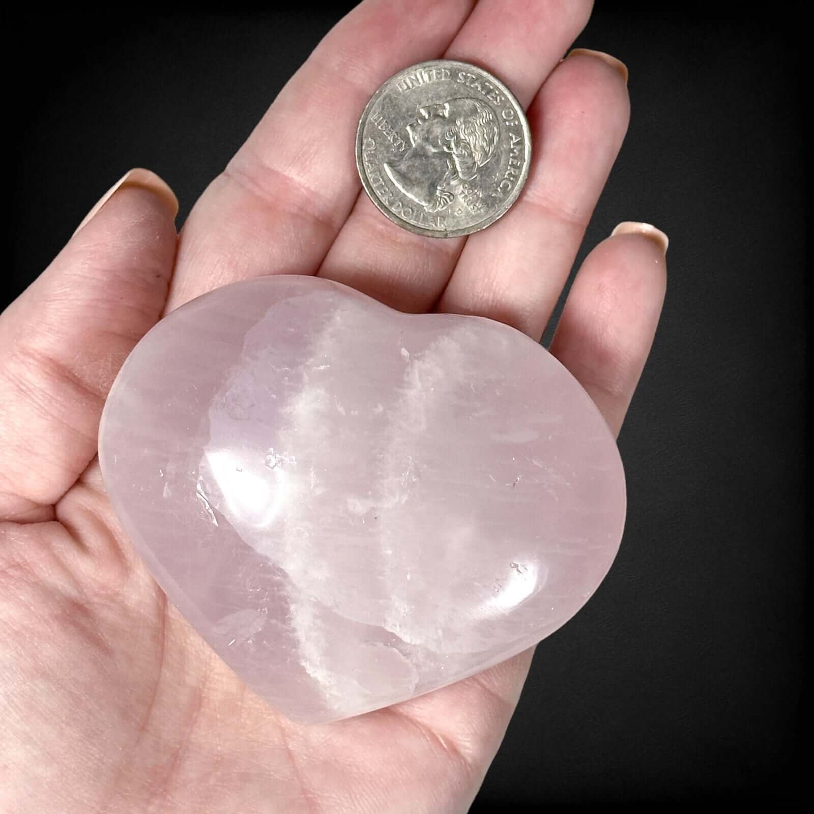 Rose Quartz Heart | Stock B
