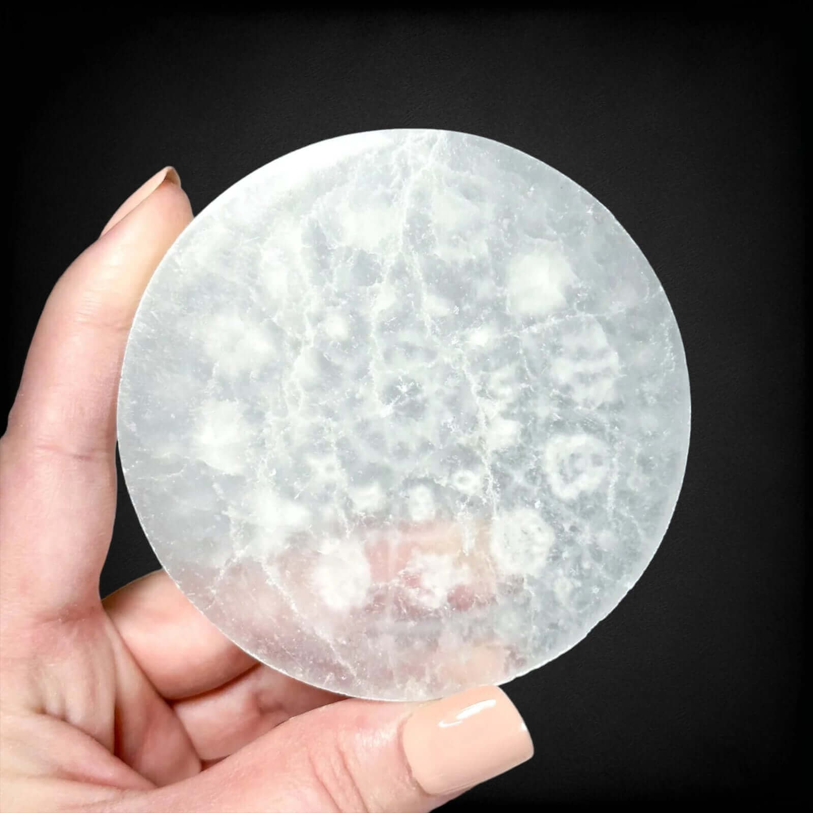 Selenite Zodiac Plate - Small