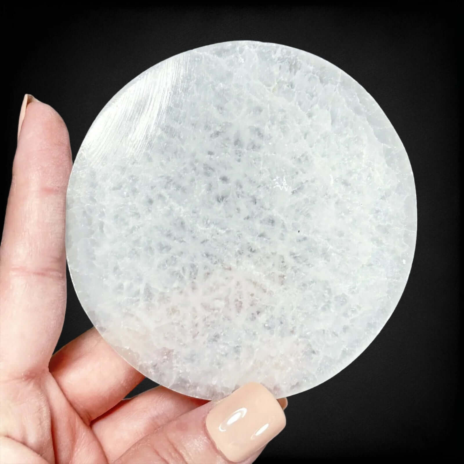 Selenite Flower of Life Plate - Small