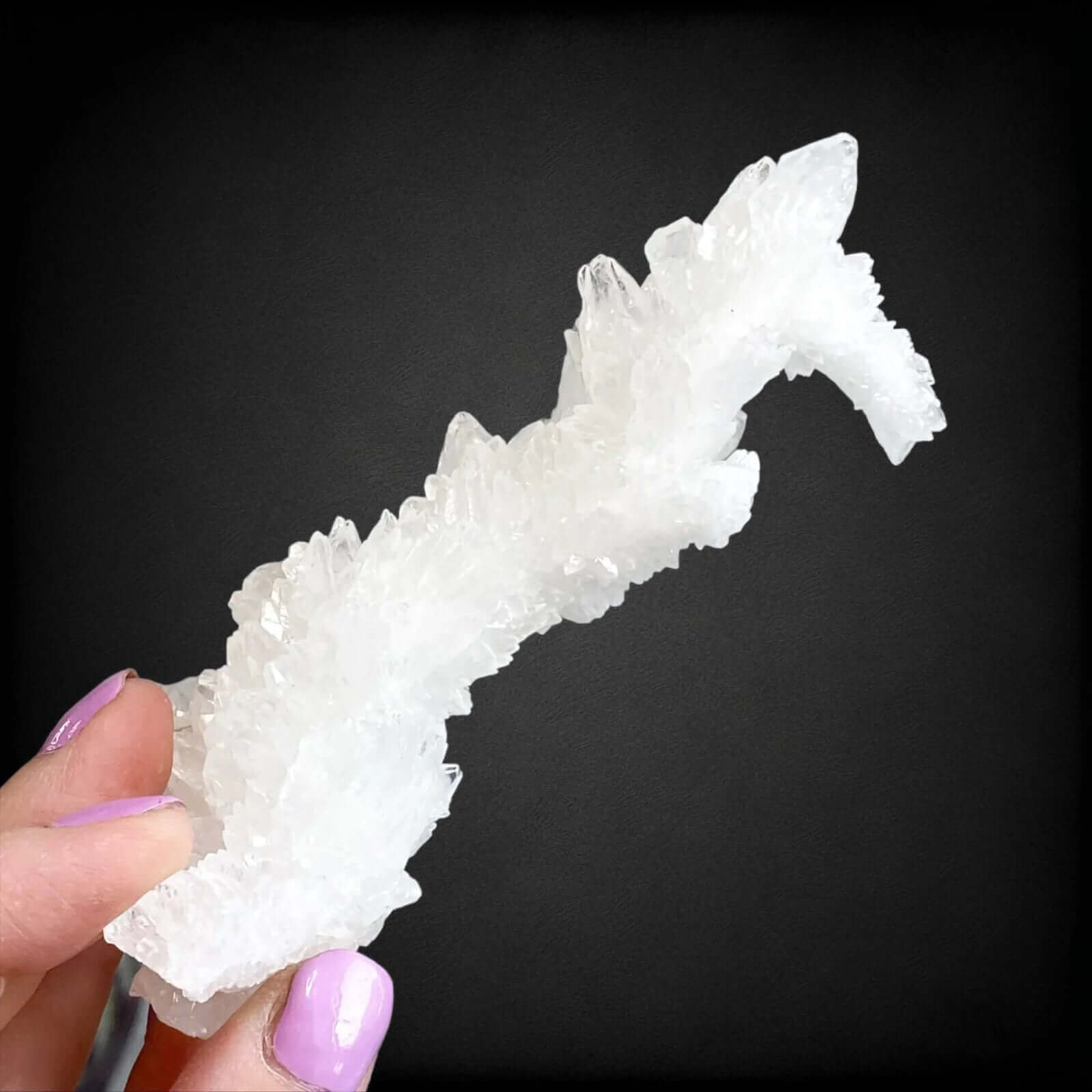 Rare Selenite Crystal Stalactite | Stock A