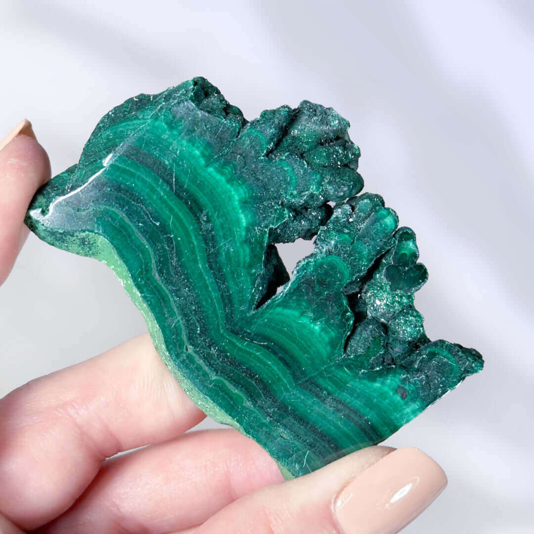 Druzy Malachite Slice | Stock G