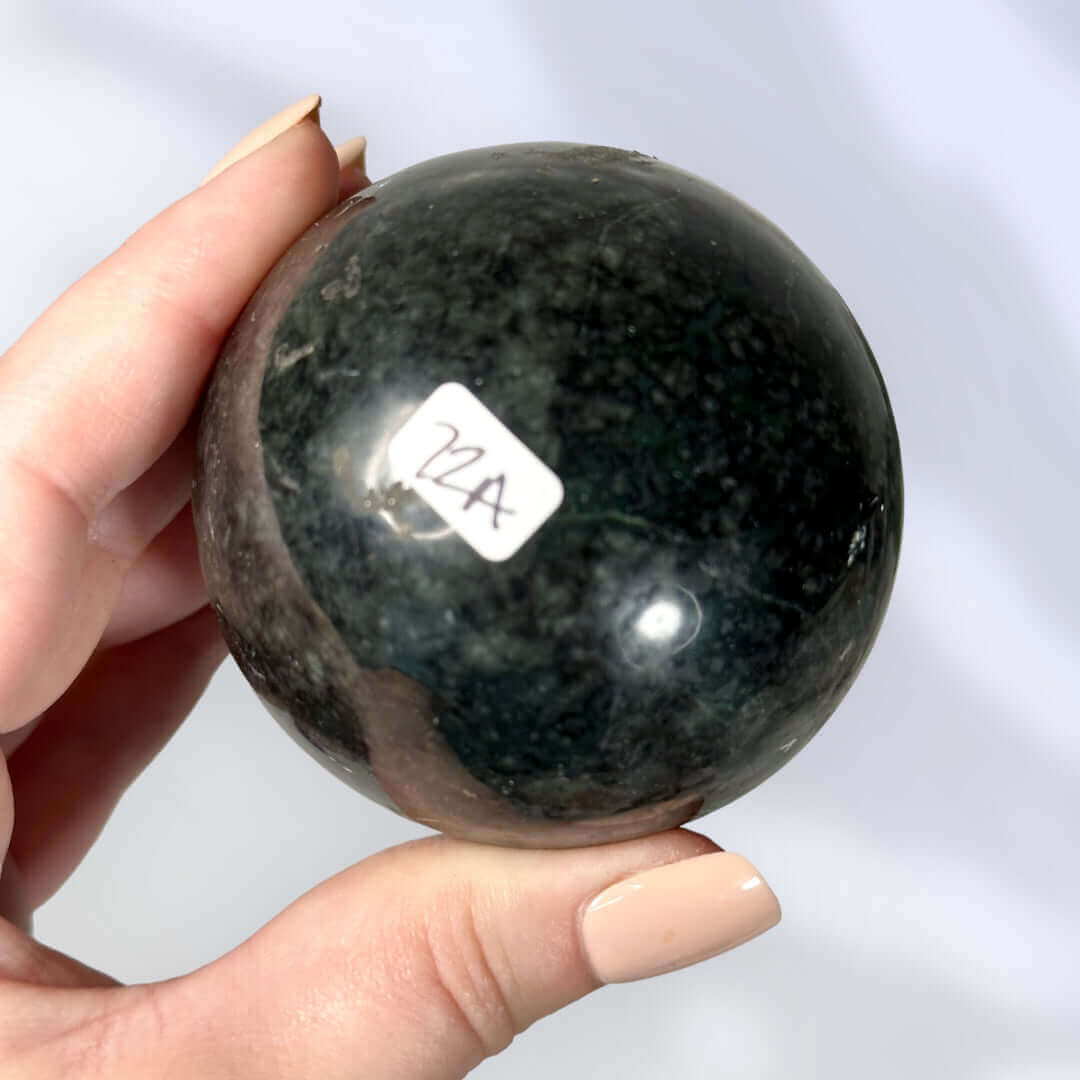 Nephrite Jade Sphere ~81mm | Stock A