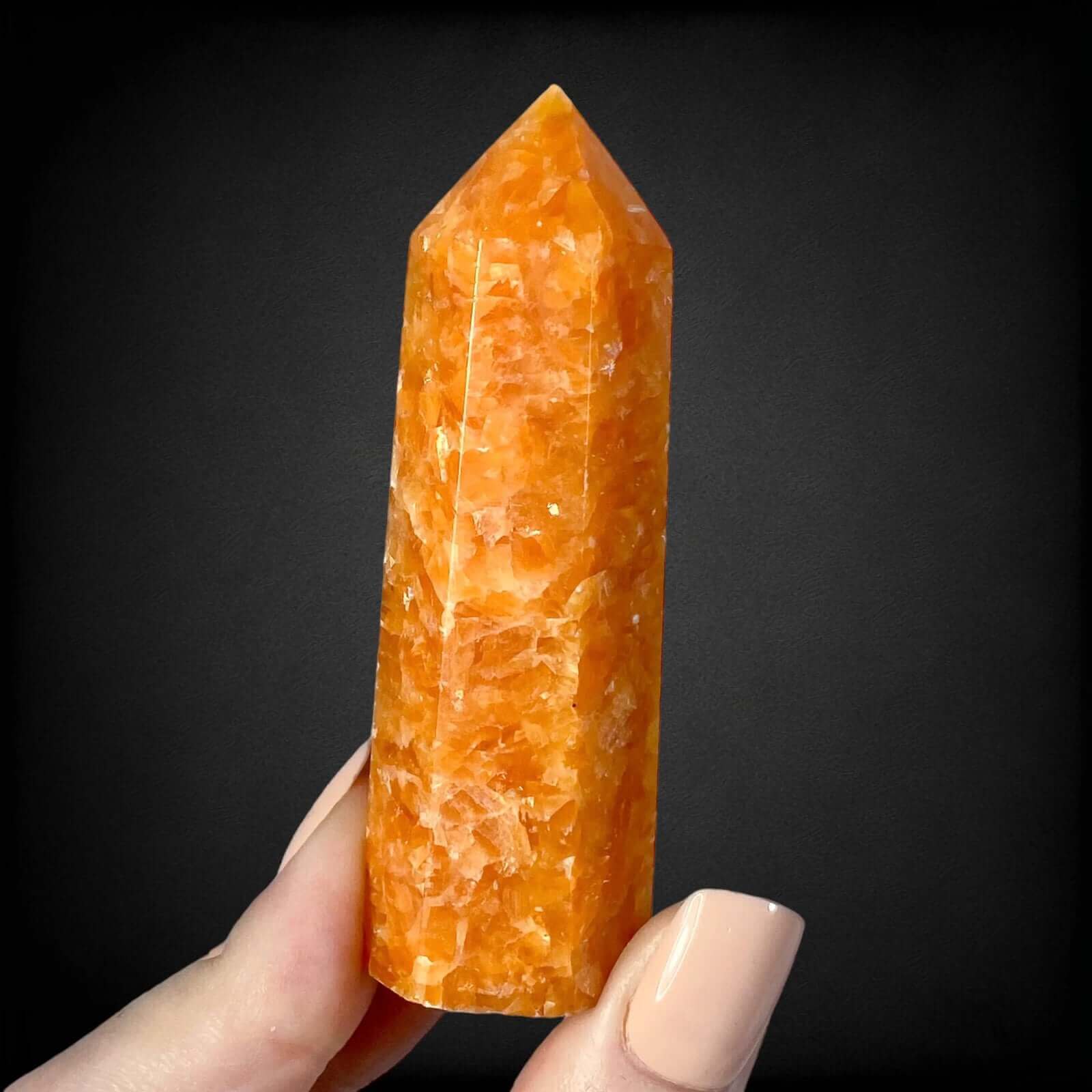 Orange Calcite Tower | Stock Z
