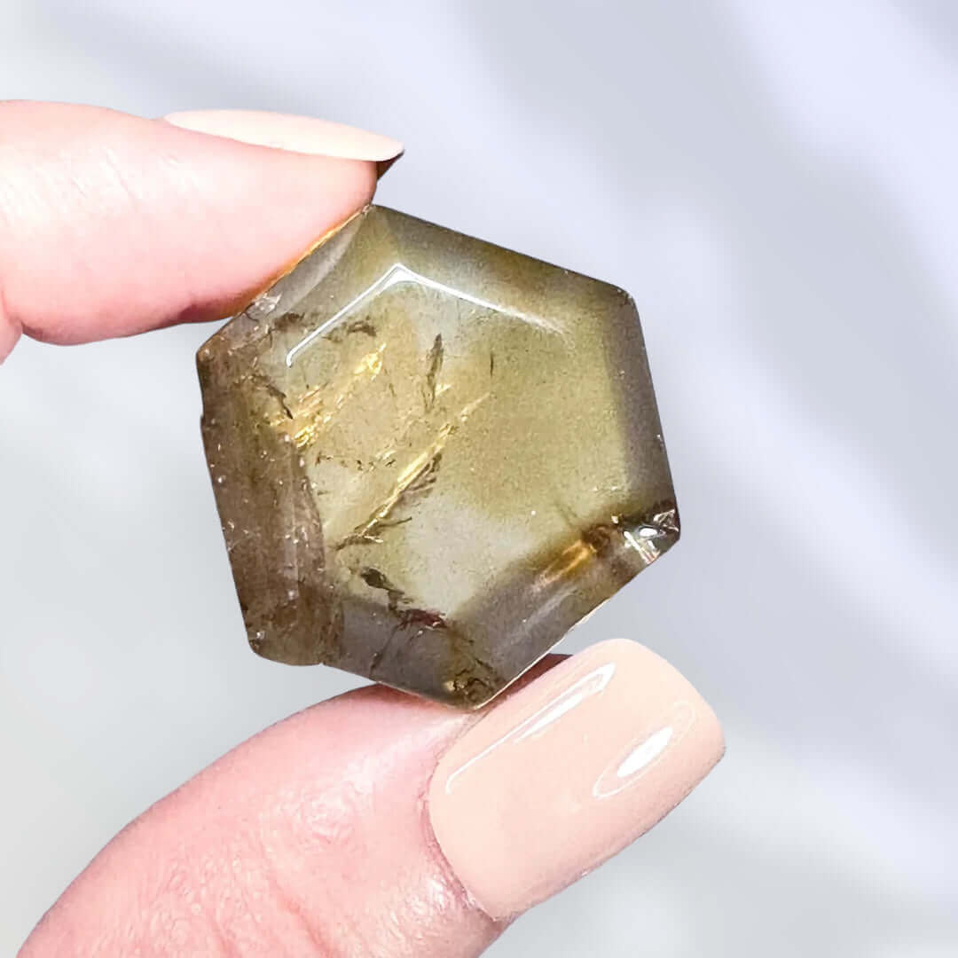 Natural African Citrine Slice | Stock D