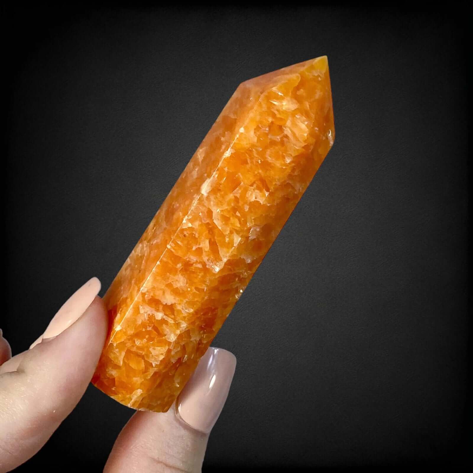 Orange Calcite Tower | Stock Z