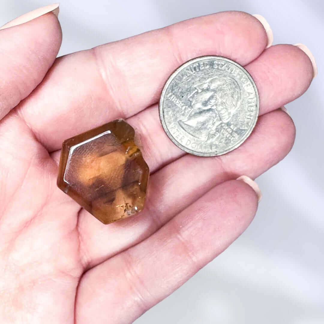 Natural African Citrine Slice | Stock C