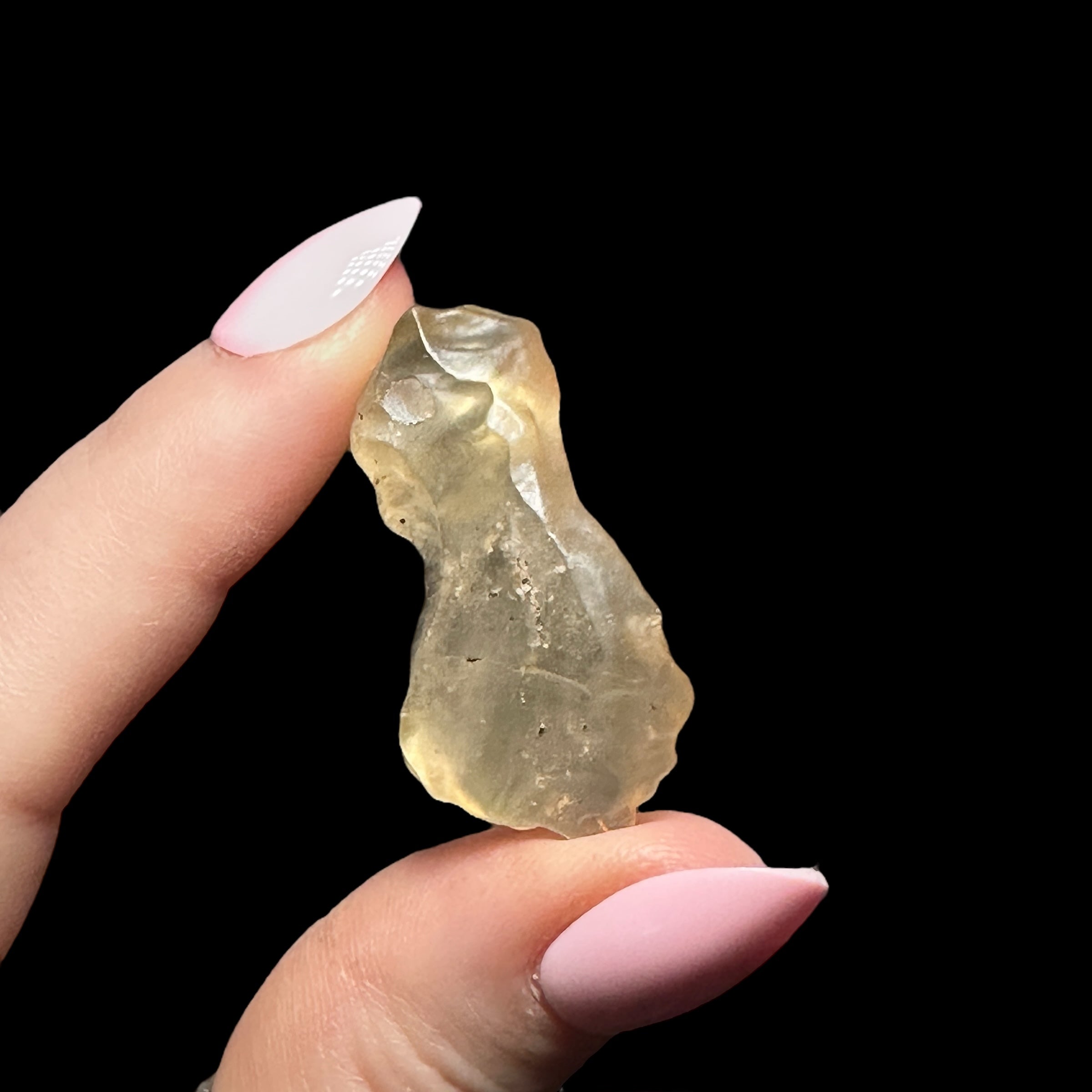 Libyan Desert Glass - Drilled - Mooncat Crystals