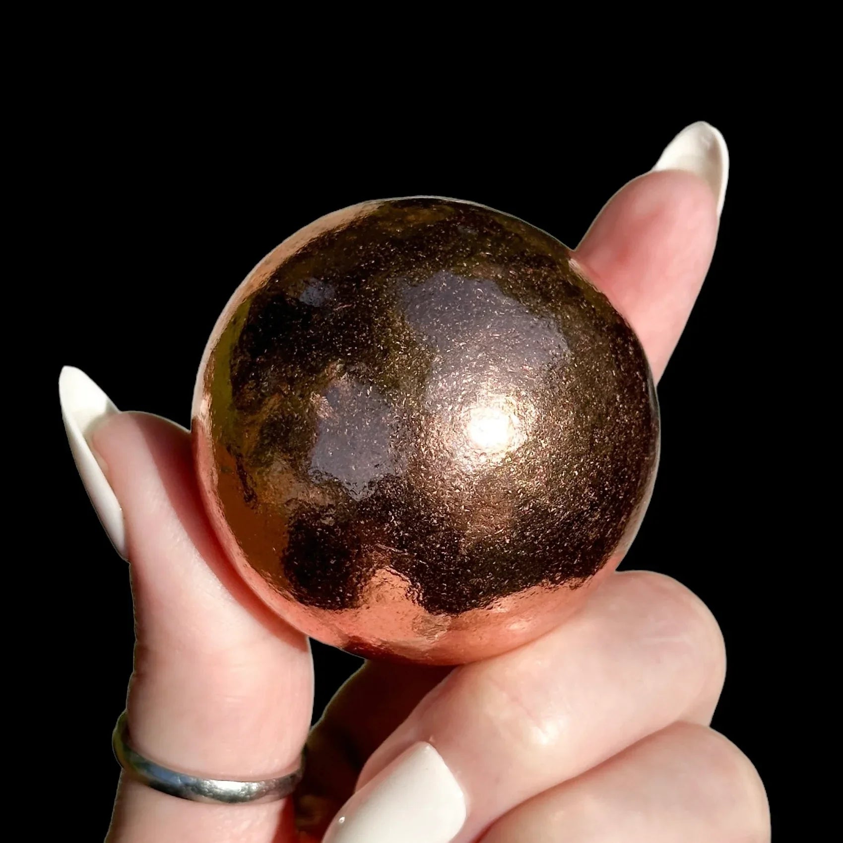 Michigan Copper Sphere 50mm - Mooncat Crystals