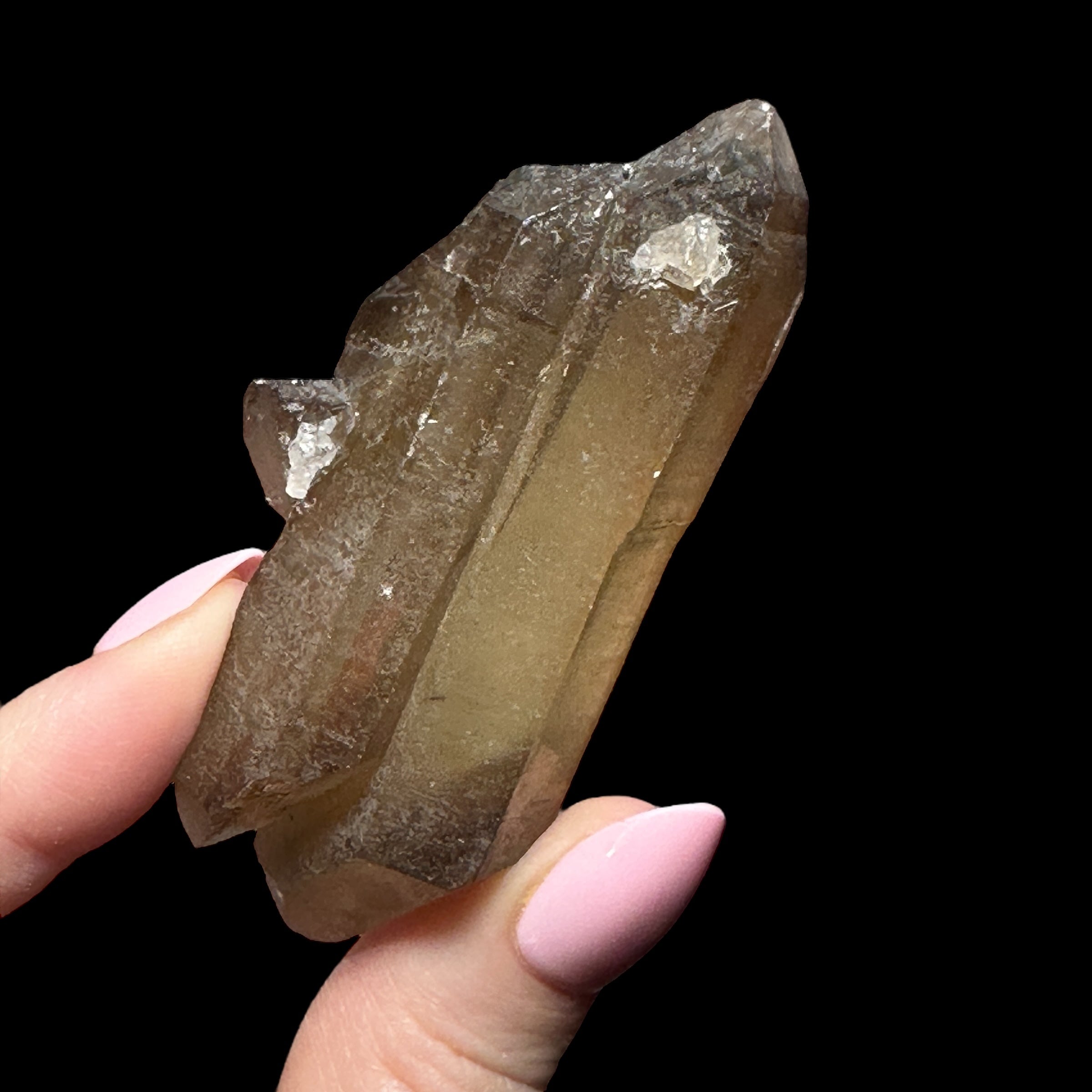Natural Tantric Twin Citrine Points - Mooncat Crystals