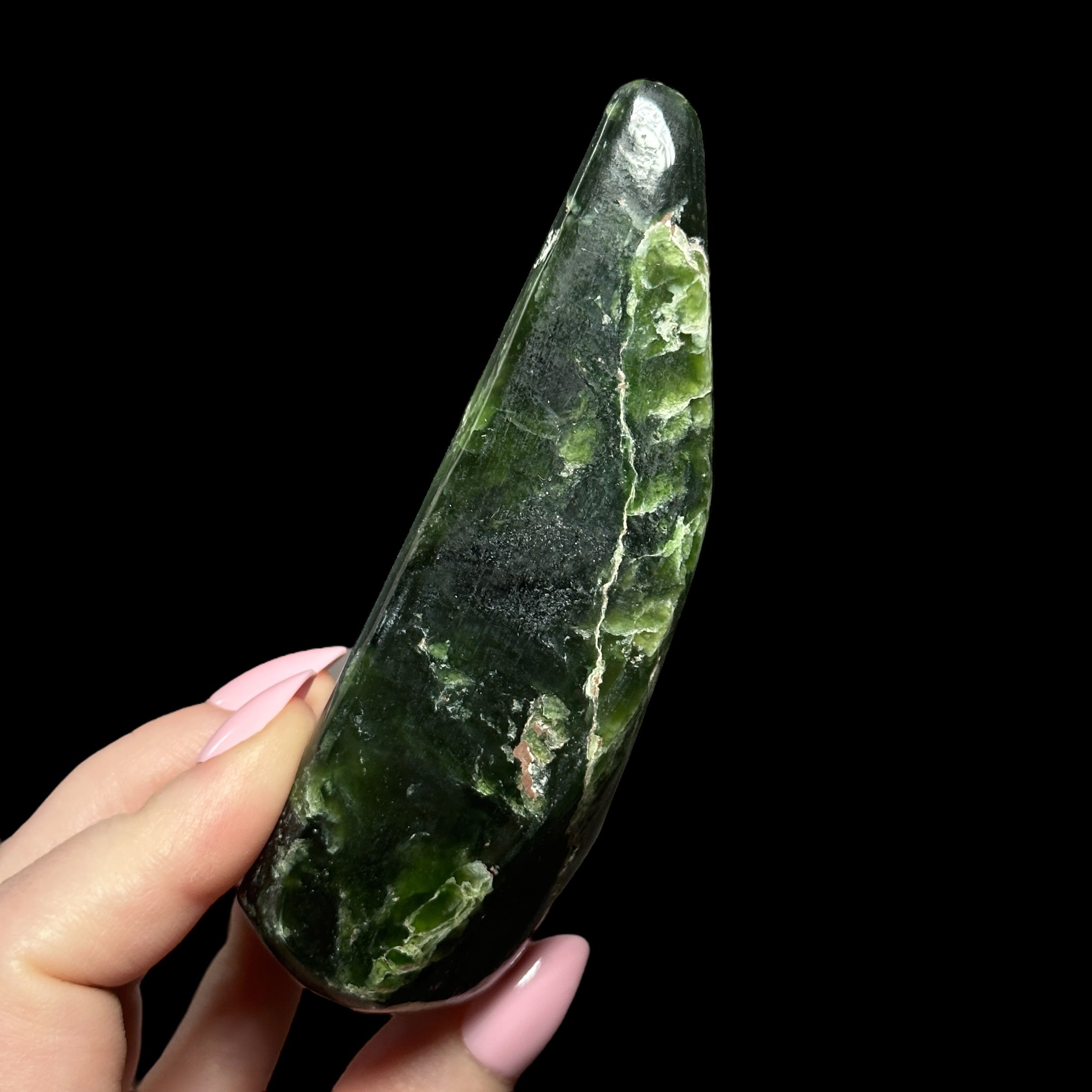 Nephrite Jade Freeform - Mooncat Crystals