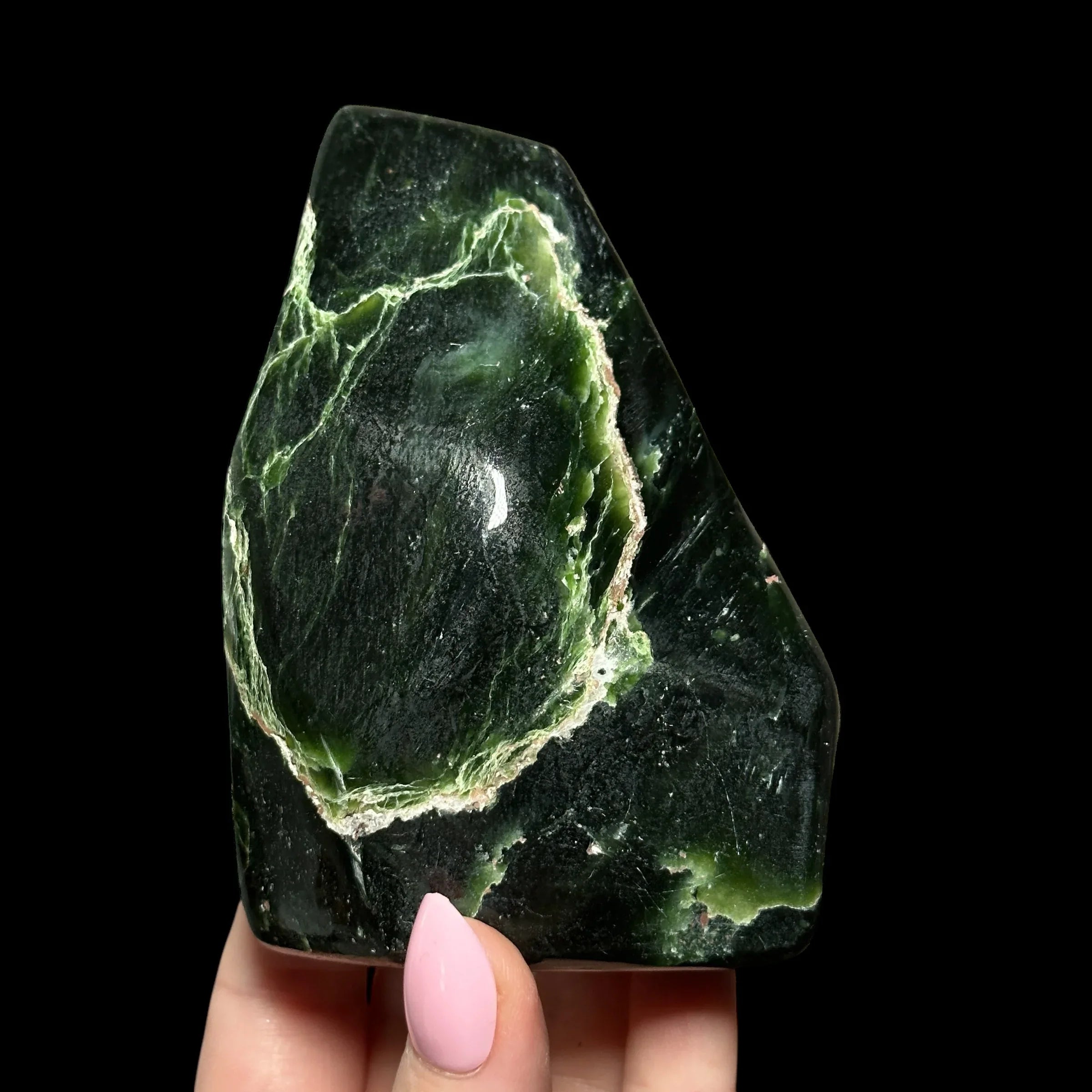 Nephrite Jade Freeform - Mooncat Crystals