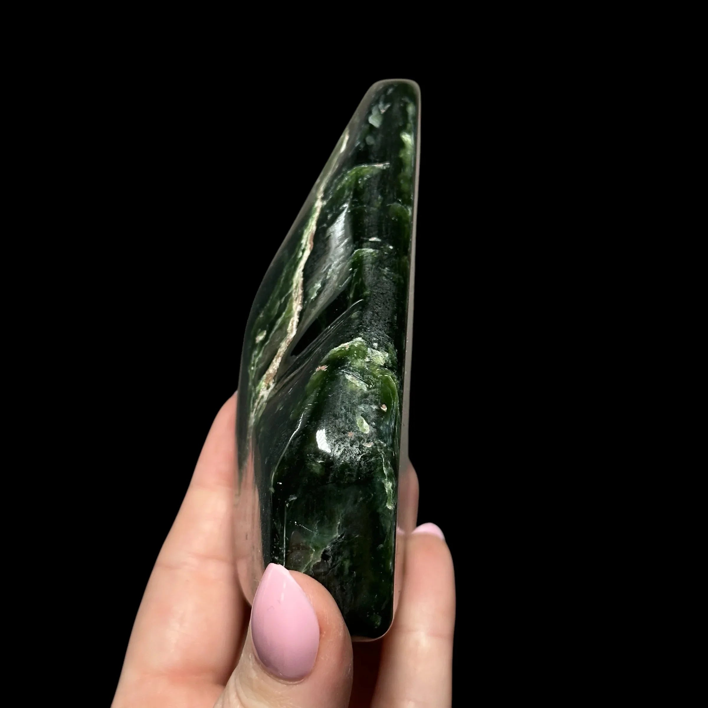 Nephrite Jade Freeform - Mooncat Crystals