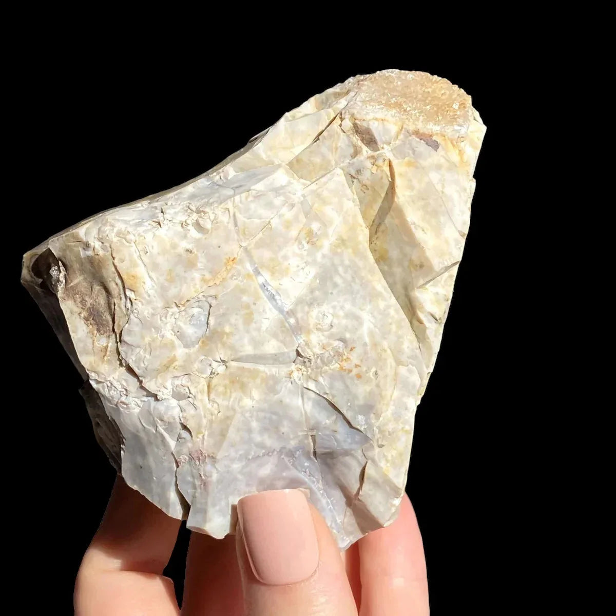 Ohio Flint with Druzy Quartz | Stock L - Mooncat Crystals