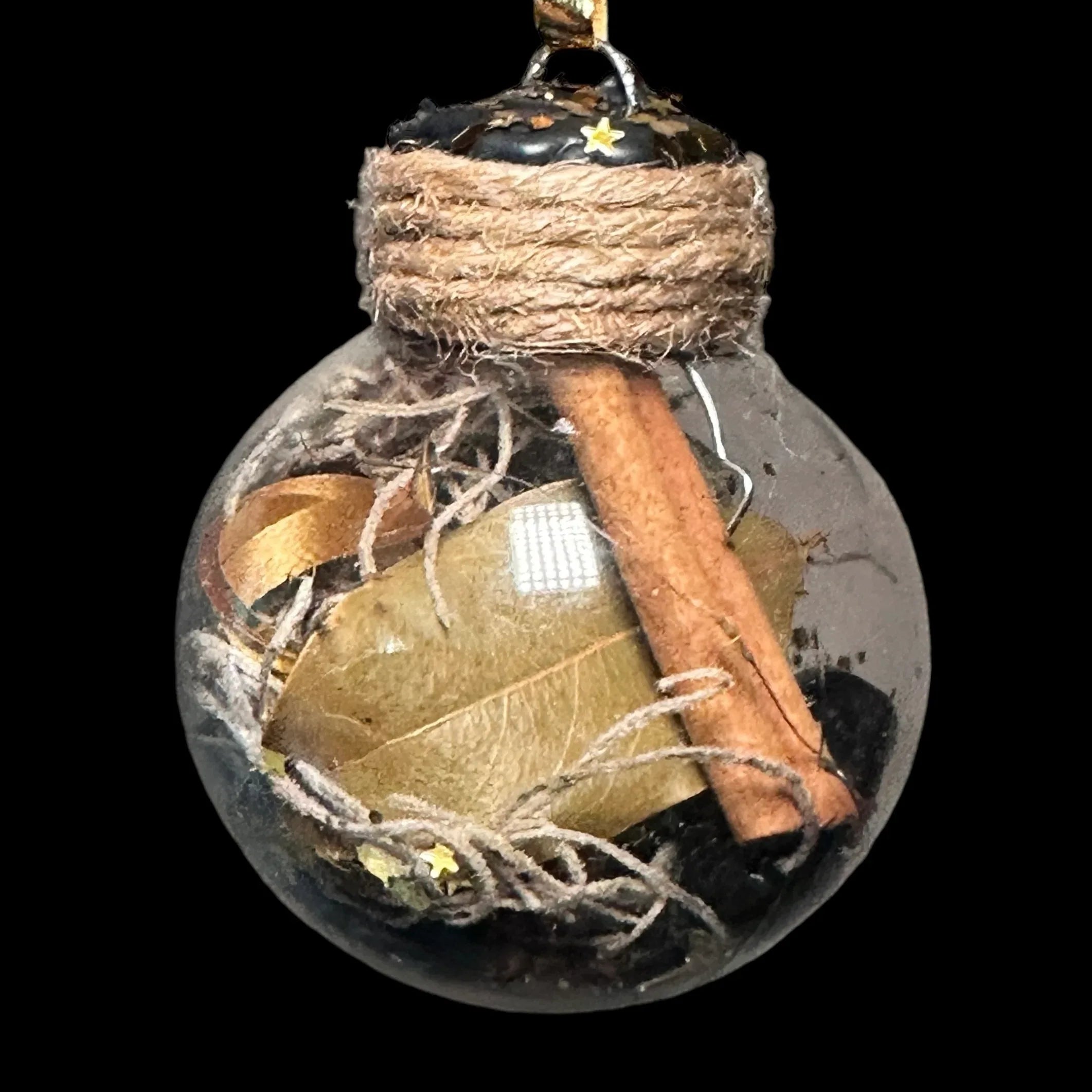 Prosperity & Protection Witch Ball for Abundance and Energy Cleansing - Mooncat Crystals