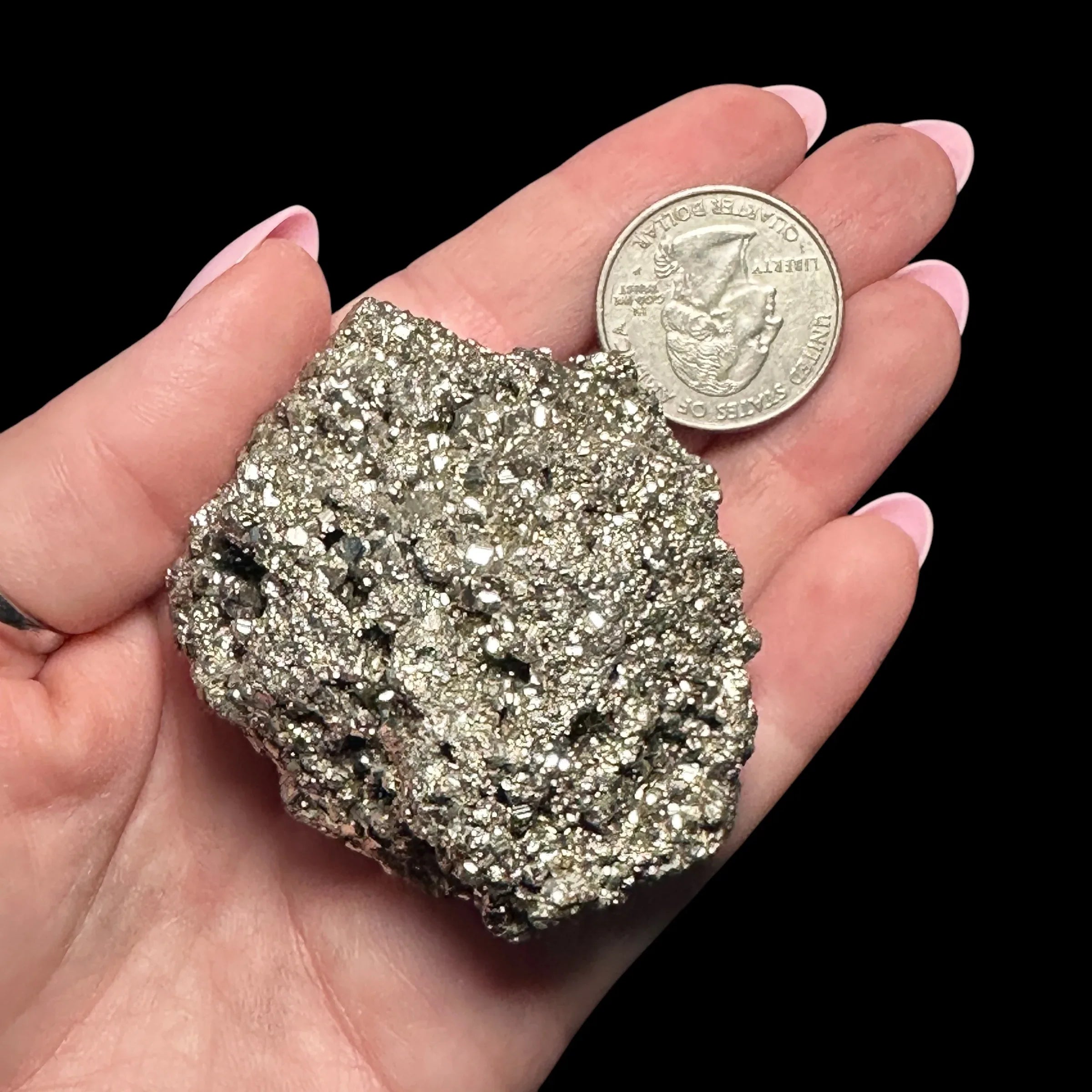 Pyrite Cluster - Mooncat Crystals