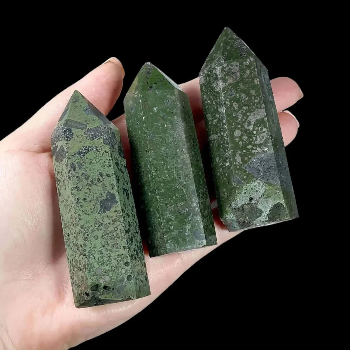 Pyrite in Epidote Tower | Stock ABC - Mooncat Crystals