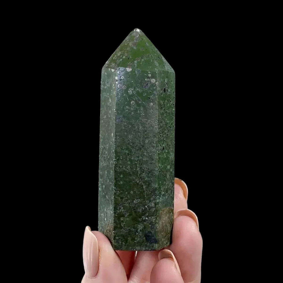 Pyrite in Epidote Tower | Stock ABC - Mooncat Crystals