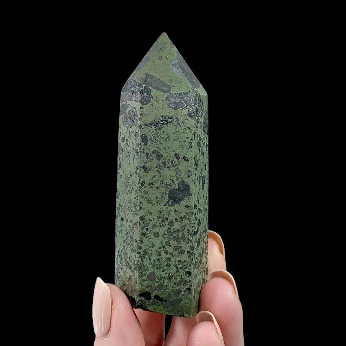 Pyrite in Epidote Tower | Stock ABC - Mooncat Crystals