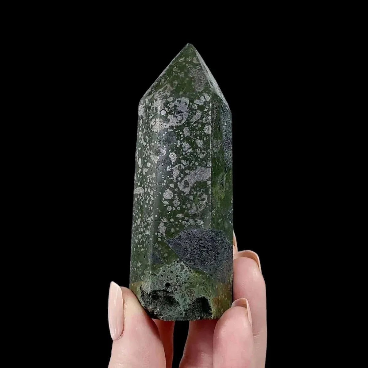 Pyrite in Epidote Tower | Stock ABC - Mooncat Crystals