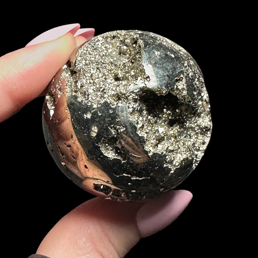 Pyrite Sphere - Mooncat Crystals