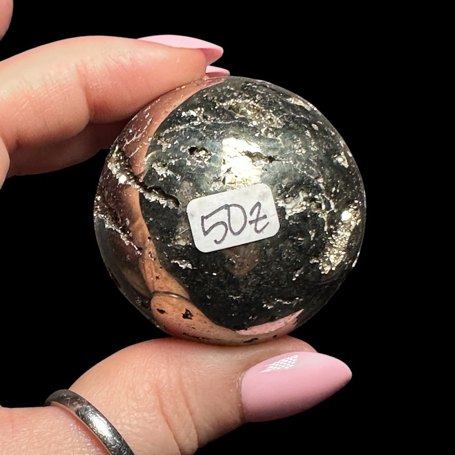 Pyrite Sphere - Mooncat Crystals