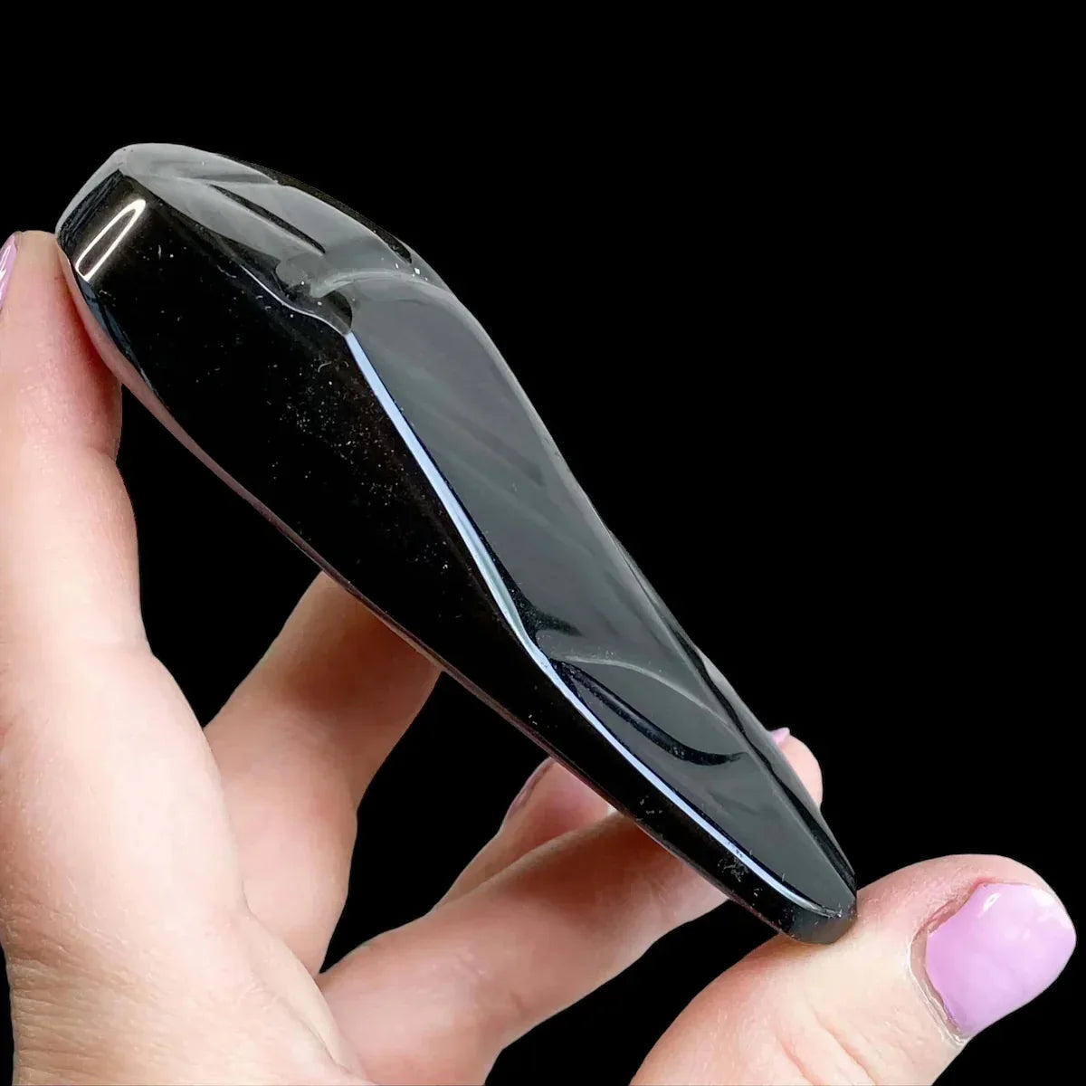 Rainbow Obsidian Carved Tulip - Mooncat Crystals