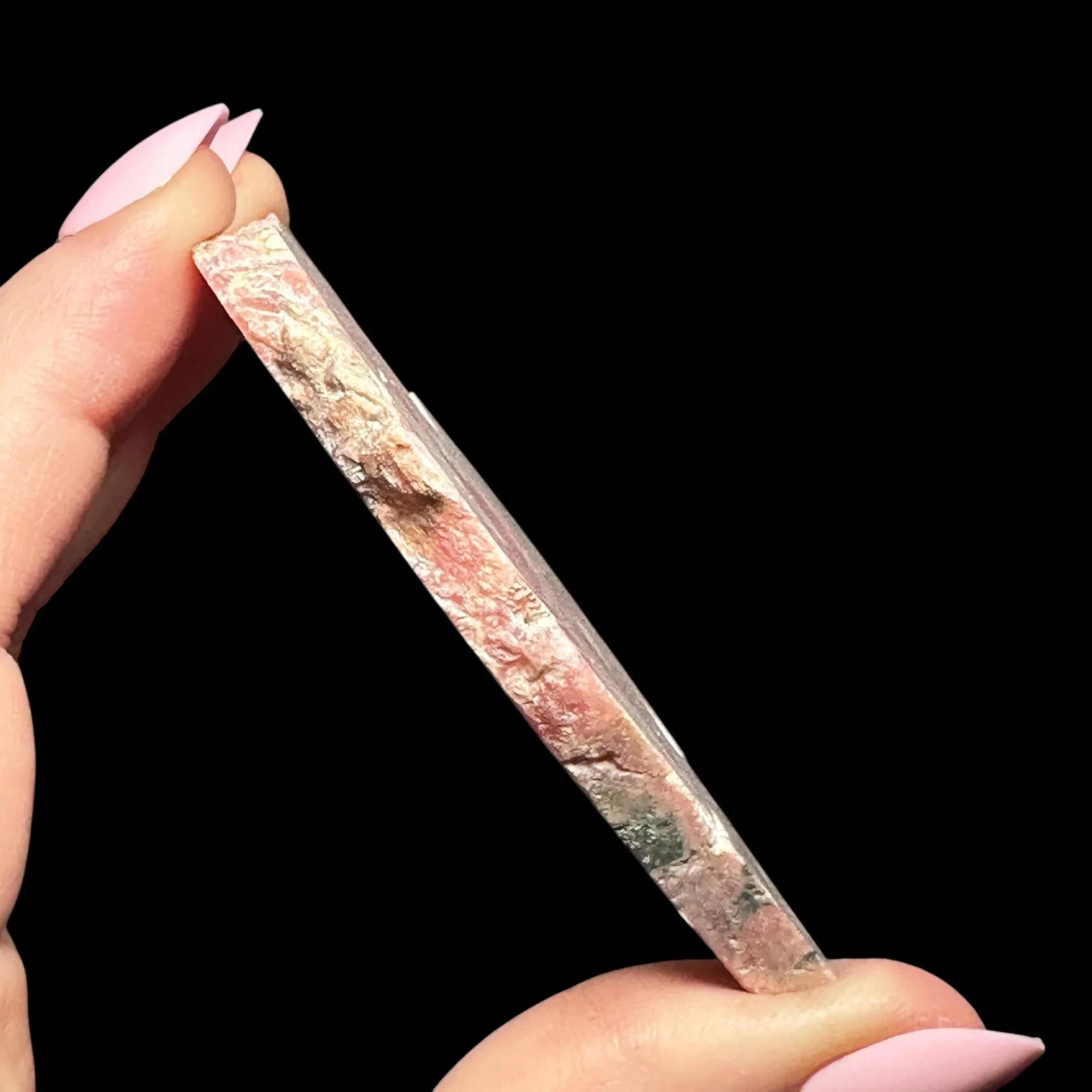 Rhodochrosite Slice - Mooncat Crystals