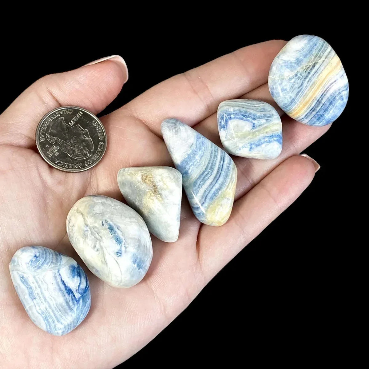 Scheelite Medium Tumbles | Set of 2 - Mooncat Crystals