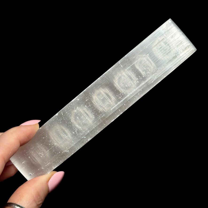 Selenite Chakra Wand - Mooncat Crystals