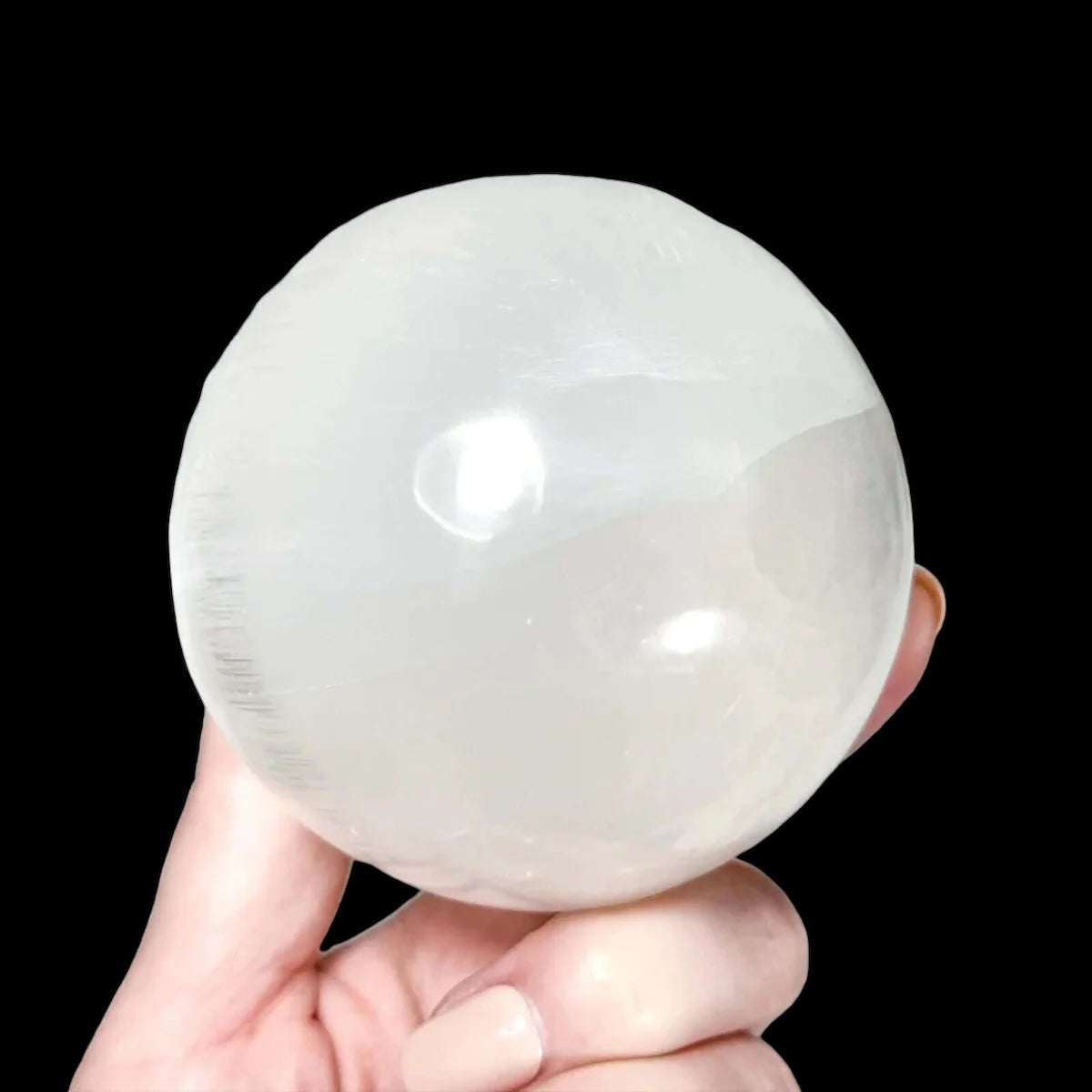 Selenite Sphere - Mooncat Crystals