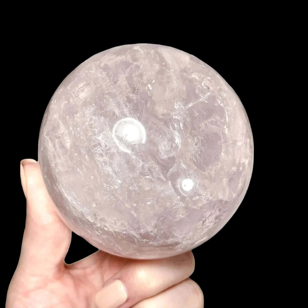 Star Rose Quartz Sphere | Stock A - Mooncat Crystals