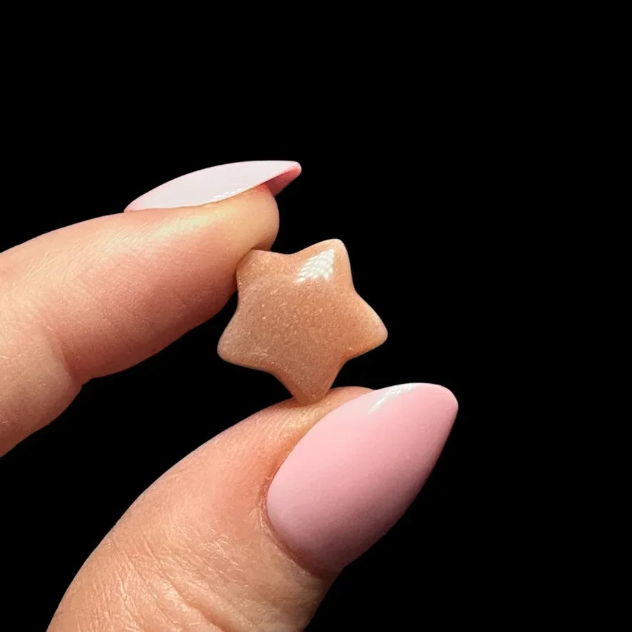 Sunstone & Moonstone Stars and Crescent Moons - Mooncat Crystals