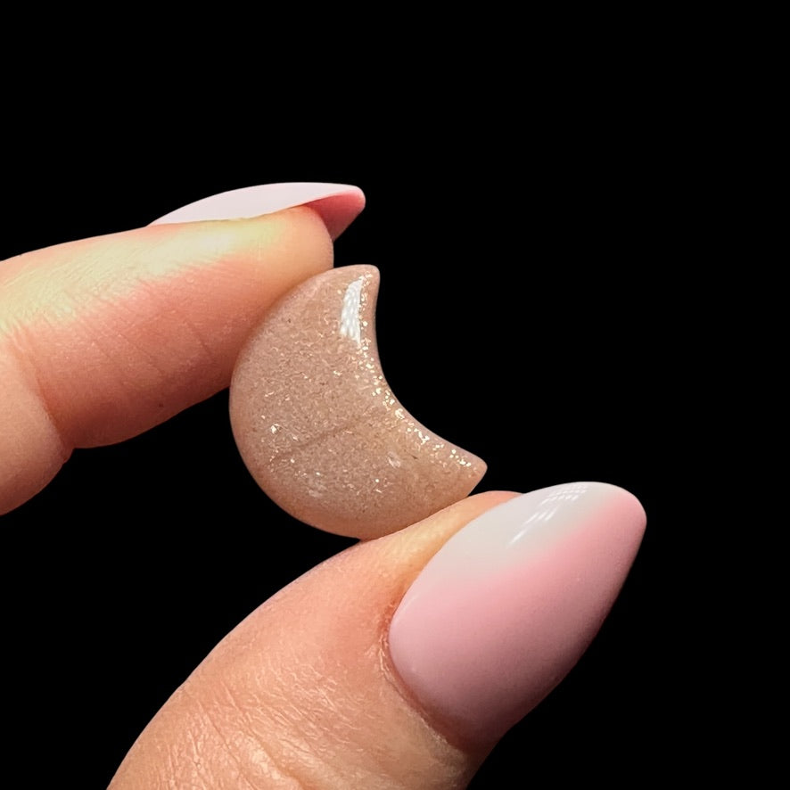 Sunstone & Moonstone Stars and Crescent Moons - Mooncat Crystals