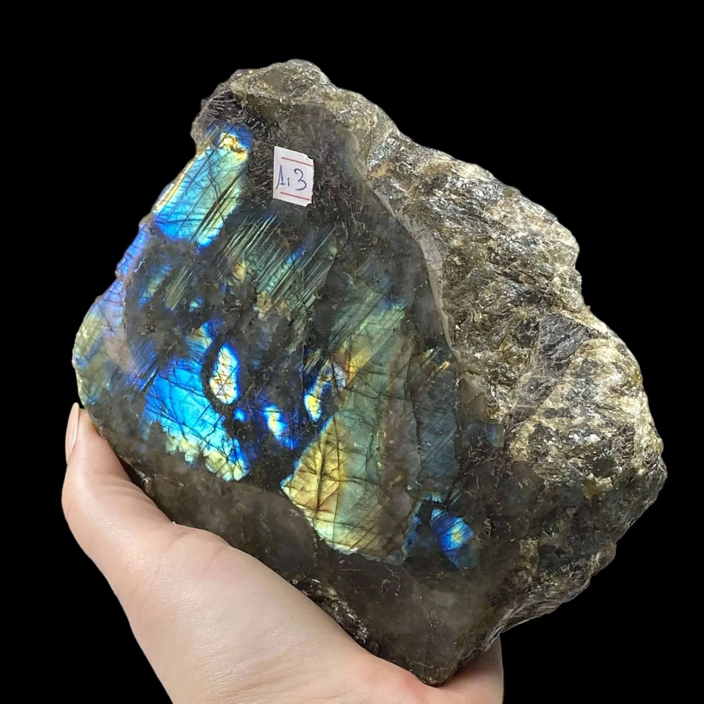 Self-Standing One-Side Polished Labradorite - Mooncat Crystals