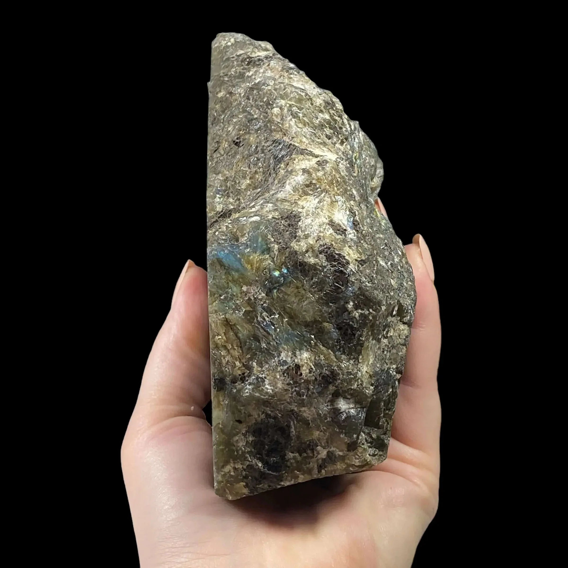 Self-Standing One-Side Polished Labradorite - Mooncat Crystals