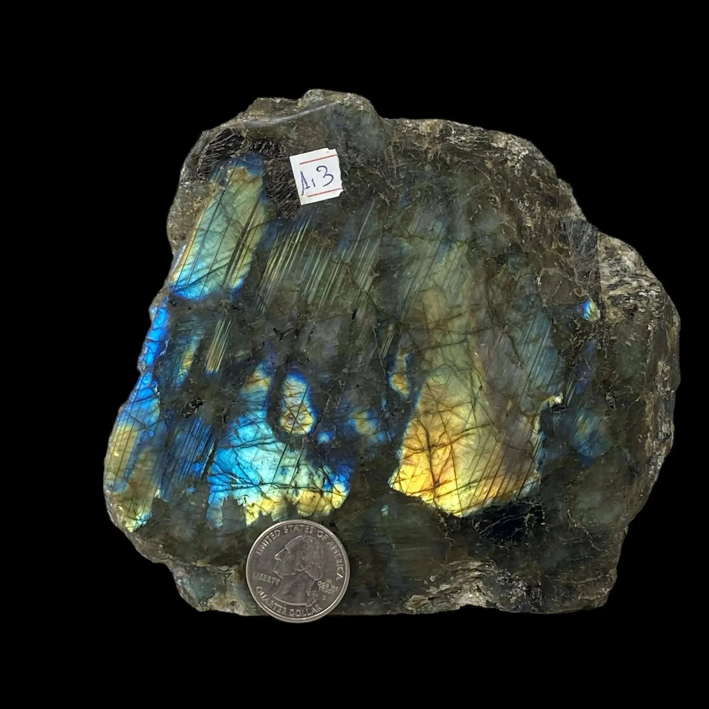 Self-Standing One-Side Polished Labradorite - Mooncat Crystals